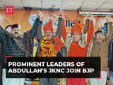 J&K: Prominent leaders of Farooq Abdullah's JKNC party join BJP in Jammu