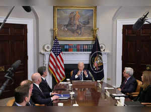 FILE PHOTO: U.S. President Joe Biden holds a meeting about fentanyl at the White House, Washington, U.S.,