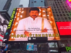 Chiranjeevi fans celebrate Padma Vibhushan honour by displaying actor's pic at New York's Times Square