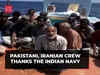 Pakistani, Iranian crew thanks Indian Navy for saving them from Somali pirates