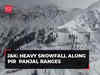 J&K: Heavy snowfall along Pir Panjal ranges blocks Mughal Road in Poonch