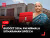Budget 2024: FM Nirmala Sitharaman speech Live from Parliament