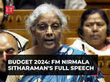 Budget 2024: FM Nirmala Sitharaman's full speech 1 80:Image
