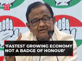 'Fastest growing economy not a badge of honour...': Chidambaram criticises interim budget 2024 1 80:Image