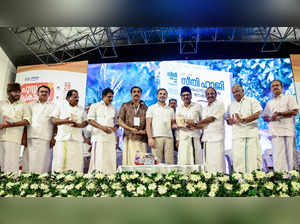 Kozhikode, Nov 29 (ANI): Congress leader Rahul Gandhi with party general secreta...