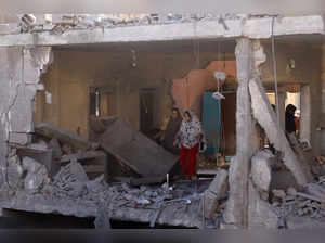 Aftermath of an Israeli strike in Rafah