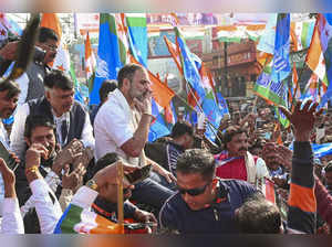 Dhanbad: Congress leader Rahul Gandhi during the 'Bharat Jodo Nyay Yatra', in Dh...