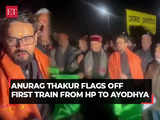 Anurag Thakur flags off first train from Himachal's Devbhoomi to Ayodhya Dham: 'Wait of 500 years ends'