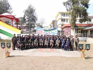 Students interact with Inspector General, Assam Rifles in Kohima during educational tour