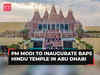 PM Modi to inaugurate BAPS Hindu temple in Abu Dhabi; spiritual leader Mahant Swami Maharaj arrives ahead of the event