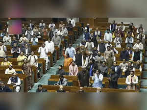 New Delhi, Feb 5 (ANI): BJP MPs in the Lok Sabha during the Interim Budget Sessi...