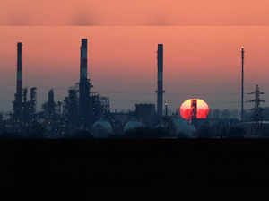 Views of Total Grandpuits oil refinery