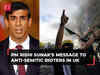 Rishi Sunak's message to anti-semitic rioters in UK: Need bring order to our streets