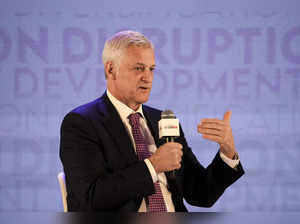 New Delhi: Standard Chartered Bank CEO Bill Winters speaks during the Global Bus...