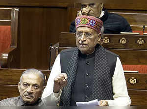 New Delhi, Feb 8 (ANI): BJP MP Sushil Kumar Modi speaks in the Rajya Sabha durin...