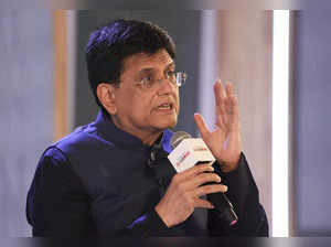 New Delhi: Union Minister for Commerce and Industry Piyush Goyal speaks during t...