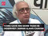 Jairam Ramesh slams Ashok Chavan: 'He sought BJP washing machine to wash out his corruption cases'
