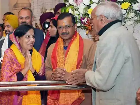 With parents and wife