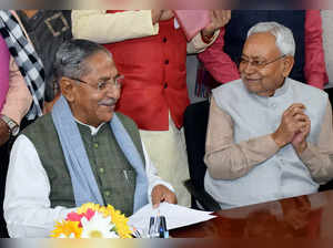 Patna, Feb 13 (ANI): Bharatiya Janata Party (BJP) leader Nand Kishore Yadav file...