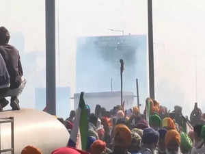 Police fire tear gas at farmers gathered at Punjab-Haryana Shambhu border to resume 'Dilli Chalo' protest