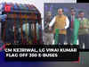 Delhi CM Arvind Kejriwal, LG Vinai Kumar Saxena flag off 350 e-buses
