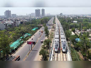 New Delhi, Oct 17 (ANI): A view of India's first Regional Rapid Transit System (...