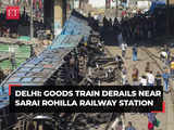 Goods train derails near Delhi's Sarai Rohilla railway station; rescue operation underway