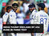 India beat England by 434 runs in third Test to take 2-1 lead in five-match series