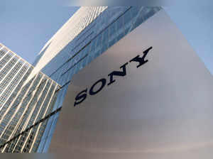 The Sony logo is displayed outside the company's headquarters in Tokyo