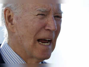 S. President Joe Biden talks briefly with reporters after returning to the White House on February 19, 2024 in Washington, DC. Biden and first lady Jill Biden returned to the White House after spending the weekend in Delaware.