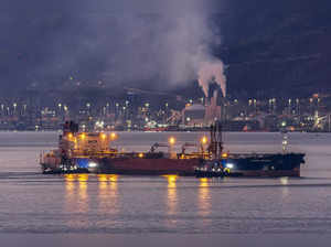 Liberian-flagged crude oil tanker Ligovsky Prospect is pictured in Izmit