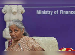 New Delhi: Union Finance Minister Nirmala Sitharaman during the Financial Stabil...