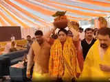 Smriti Irani does Griha Pravesh at new luxurious home in Amethi. See pics and video here