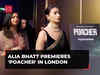 Alia Bhatt premieres 'Poacher' in London, watch!