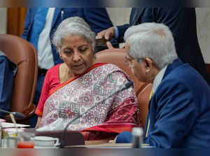 New Delhi: Union Finance Minister Nirmala Sitharaman with Reserve Bank of India ...