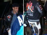 Salman Khan rocks airport look with pants featuring his face on the back: Watch viral video