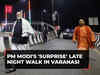 PM Modi makes ‘surprise’ late night visit to Varanasi, inspects Shivpur Marg along with CM Yogi