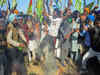 Farmers' protest: SKM observes 'black day', burns effigies of BJP leaders