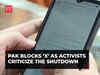 Pakistan blocks X as activists criticize social media platform's shutdown