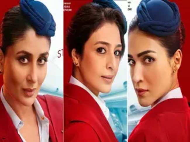 Tabu, Kareena, Kriti take the flight with new ‘Crew’ posters