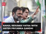 Bharat Jodo Nyay Yatra: Priyanka Gandhi Vadra joins Rahul Gandhi in UP's Moradabad as Congress' padyatra resumes