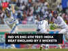 India seal Test series against England with five-wicket win in Ranchi