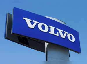 FILE PHOTO: A Volvo logo is seen at a car dealership in Vienna