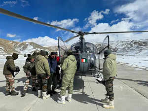 J-K: IAF airlifts elderly woman from Chumar village in Ladakh
