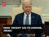 Joe Biden urges congressional leaders to avoid shutdown, send 'urgent' aid to Ukraine, Israel