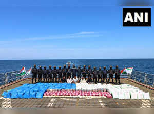 Indian agencies seize record 3,300 kg of narcotics caught off Gujarat coast; 5 foreigners held