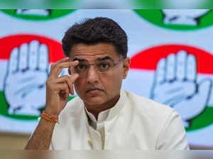 New Delhi: Congress leader Sachin Pilot during a press conference, at AICC headq...