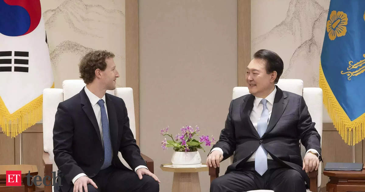 South Korean President Yoon Suk Yeol, Mark Zuckerberg discuss AI, digital ecosystems
