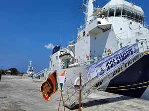 Indian Coast Guard ships arrive in Sri Lanka for training