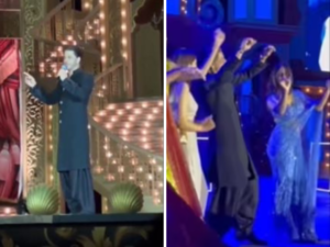 Anant Ambani-Radhika's wedding: Shah Rukh Khan chants 'Jai Shri Ram', dances with Suhana to Diljit's:Image